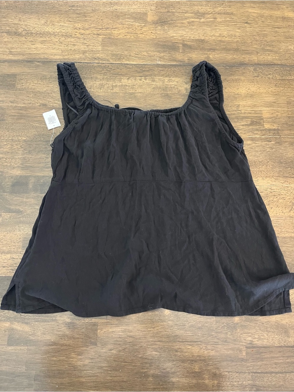 Old Navy Womens Black Sleeveless Tie-Front Tank Top Soft Lightweight Med NWT - Picture 5 of 7